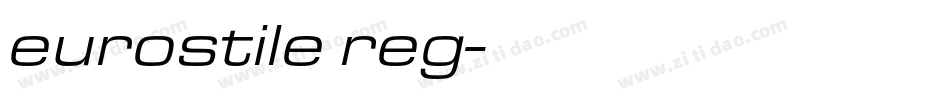 eurostile reg字体转换